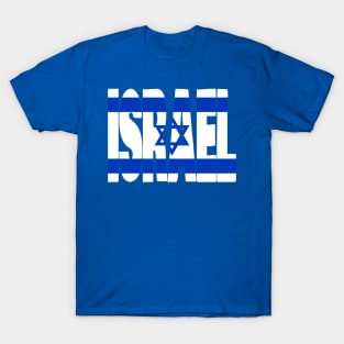 Israel flag stencil T-Shirt